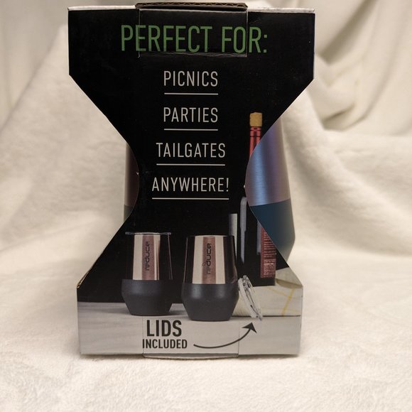 🌸 BUNDLE Reduce Insulated Wine/Lowball Tumblers + Corkcicle Wine Bottle Chiller - Picture 4 of 13
